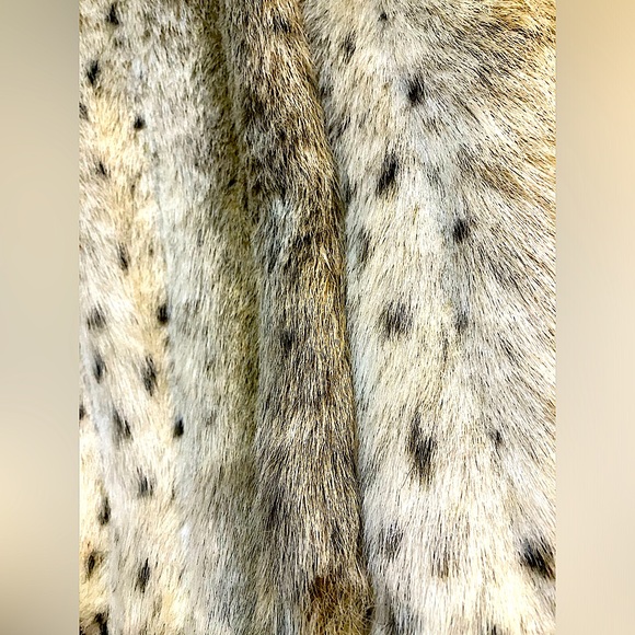 Leopard print real vintage fur coat - New, size S-M - Picture 3 of 5
